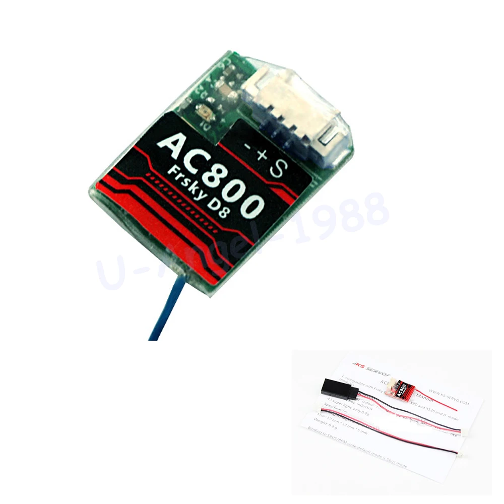 1pcs 2.4Ghz 7ch Receiver FrSky D8 AC800 CPPM SBUS Telemetry for X9D Plus X12S X9E Indoor FPV Racing Quad Tiny 90mm 125 | Игрушки и хобби