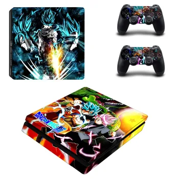 

Dragon Ball Super Son Goku PS4 Slim Skin Sticker Decal Vinyl for Playstation 4 Console and 2 Controllers PS4 Slim Skin Sticker