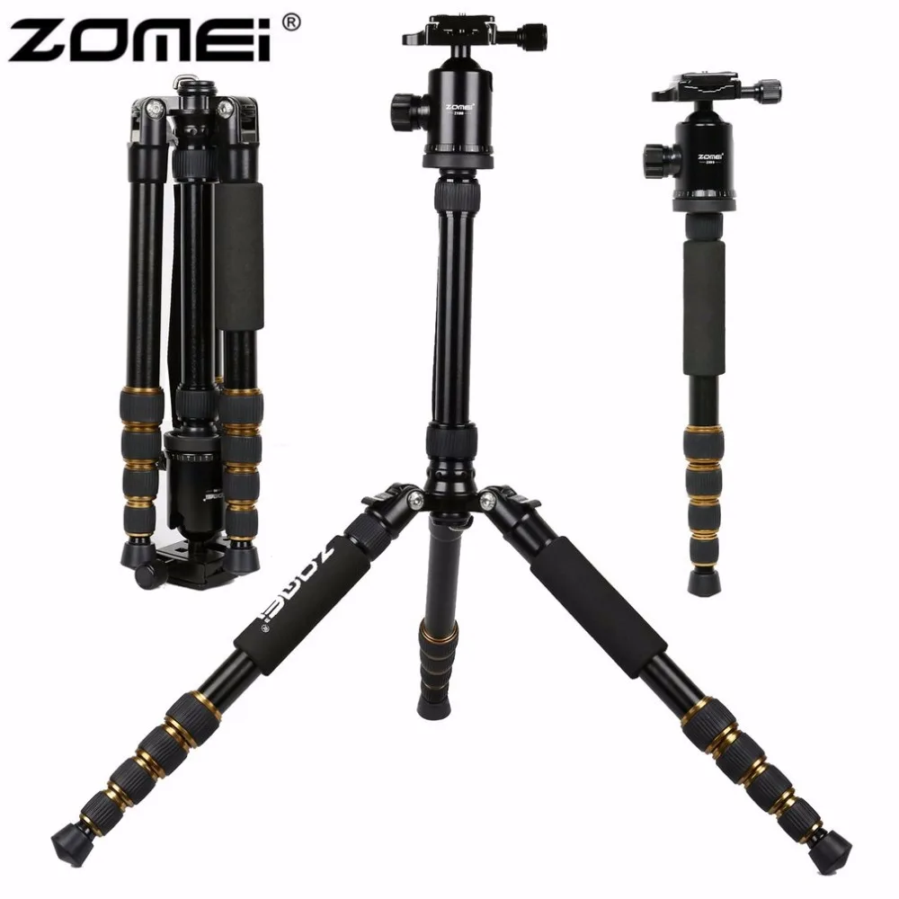 

New Zomei Z699 Aluminum Professional Tripod Monopod + Ball Head For DSLR Camera / Portable SLR Camera stand / Better than Z688