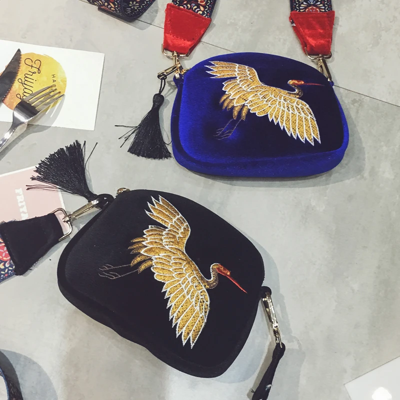 original brand design Tassels embroidery national personality Messenger Bag Clutch bag Handbags Ladies Feminina shoulder bag