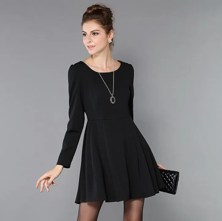 business casual black dress