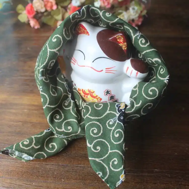 Japanese style furoshiki cotton 100% /handkerchief kerchief cat printed 52cm/Many Uses