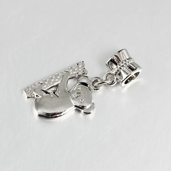 

free shipping 1pc european panda haning bead charms fit pandora style bracelet PCW022
