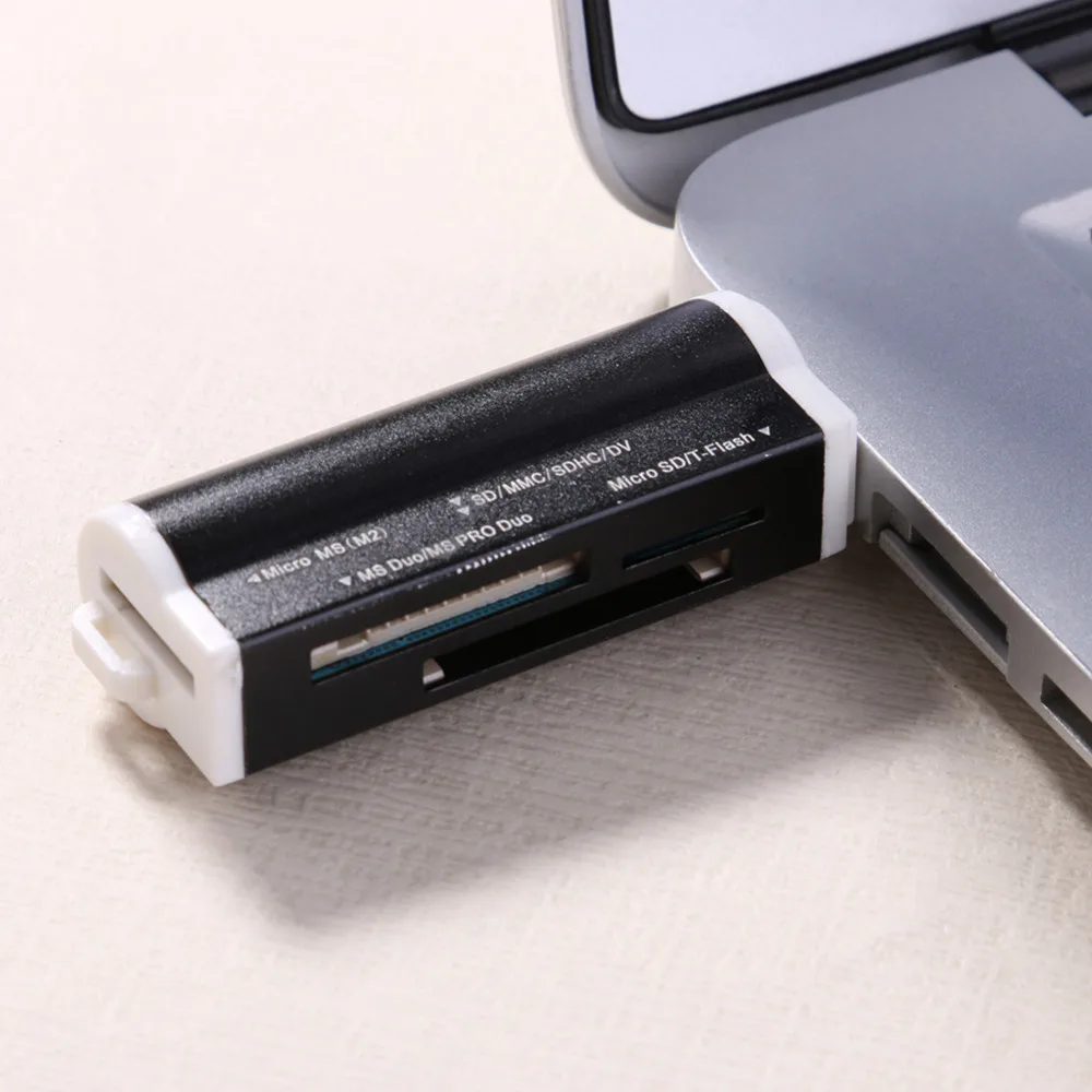 

USB2.0 4 in 1 Multi Memory Card Reader for SD/SDHC/Mini SD/MMC/TF Card/MS for Macbook