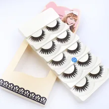 Новинка, 5 пар, натуральные длинные накладные ресницы для костюмированной вечеринки, накладные ресницы с перекрестной полоской, черные длинные ресницы, инструмент для наращивания