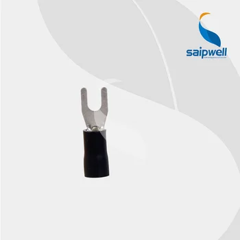 

1000pcs/lot Furcate Pre-Insulating Copper Terminal, TU Type ,2.5~4mm Conductor Section,Bolt No #10 , Imax27A (SV3.5-5)