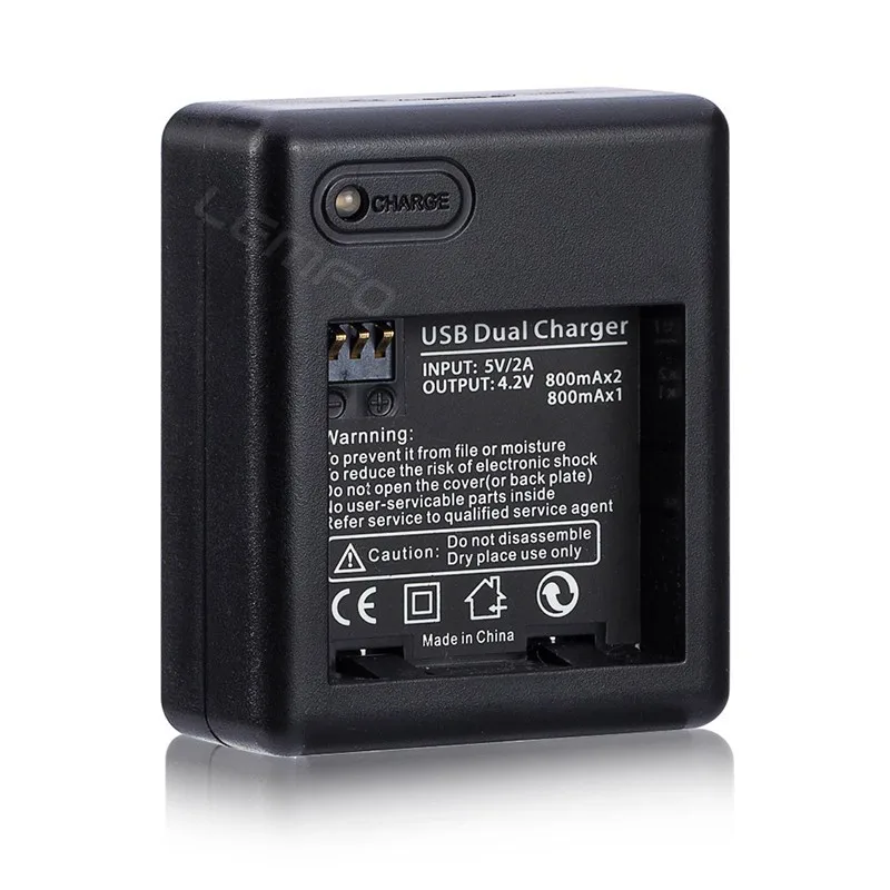 Najtaniej Wysokiej jakości bateria xiaomi yi 2 sztuk 1010mAh xiaoyi baterii + xiaoyi podwójna ładowarka dla xiaomi yi kamera akcji xiaomi yi akcesoria