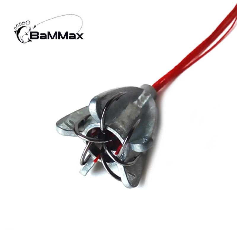 Bammax fishing hook 4pcs Explosion Hook for hanging bottom Anti winding fly fishing tackle Sea Fishhooks pesca