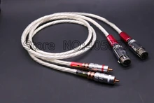Привет-End Viborg Один Посеребренные RCA ДЛЯ XLR Plug Аудио Соединительный Кабель 1 М