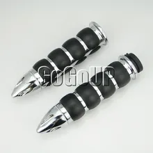 7/" пуленеобразные ручки для мотоциклетного руля для Honda Suzuki Yamaha Kawasaki Ducati BMW Buell Aprilia KTM Triumph Moto Guzzi