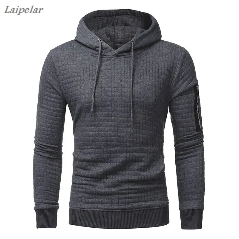 

Men 2018 Brand Male Hip Hop Long Sleeve Solid Color Hooded Sweatshirt Mens Hoodie Tracksuit Sweat Coat Casual Sportswear