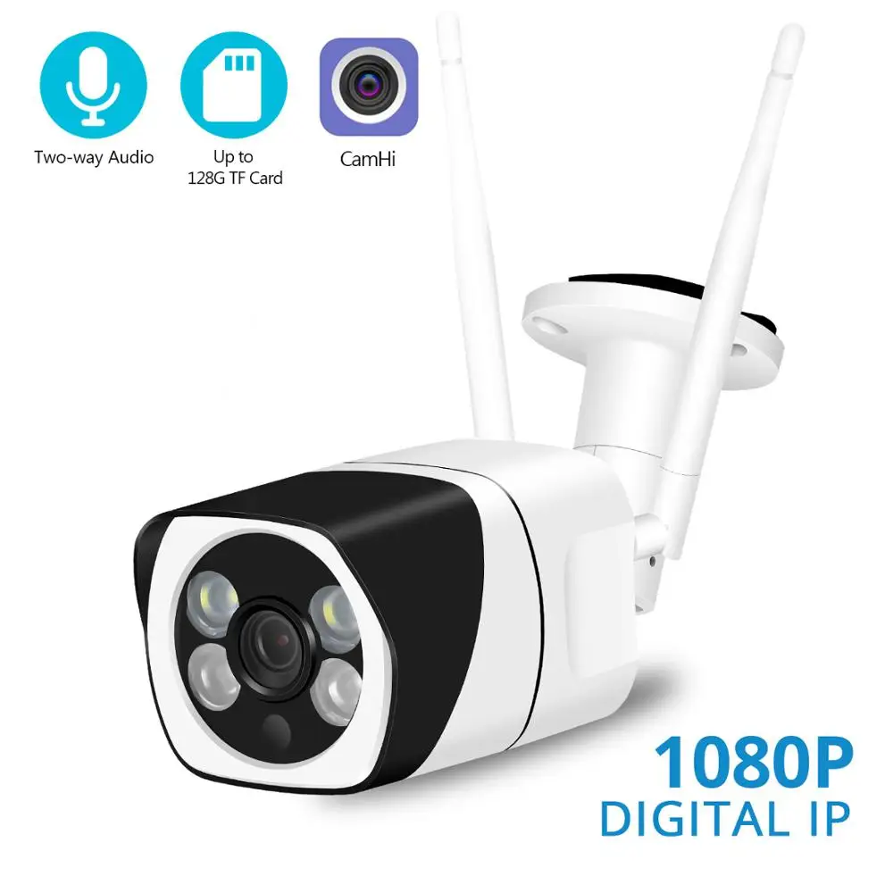 

BESDER Outdoor WiFi IP Camera 1080P Two-Way Audio Home Security IP Cam Wireless 2.4G Support Motion Detect Waterproof CamHi App