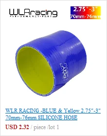 Синий/черный и желтый 3," 76 мм 45 градусов Силиконовое Шланговое колено трубы промежуточное турбо охлаждение Впускной трубопроводная муфта шланг WLR-SH4530-QY