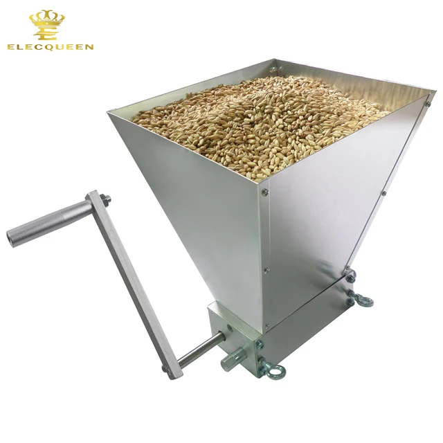 2017 Newest Stainless 2 roller Barley Malt Mill Grain Grinder Crusher