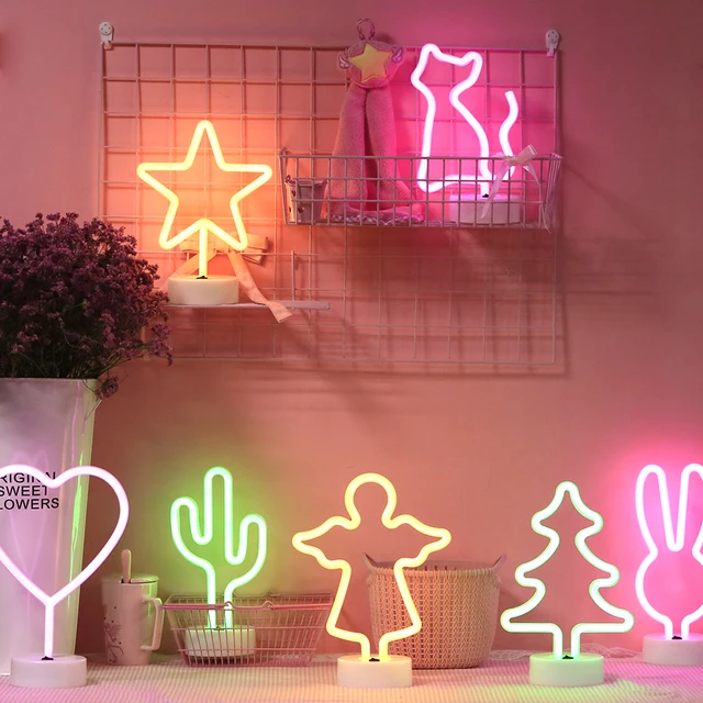 Fs Led Night Lighting Green Coconut Christmas Tree Nightlight Xmas Fs Led Night Lighting Green Coconut Christmas Tree Nightlight Xmas Wedding Party Decoration Neon Lights
