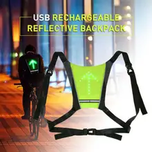 Светоотражающий жилет безопасности Открытый водонепроницаемый 30 шт. светодиодный светильник Предупреждение ющий светильник безопасности куртка Сигнал беспроводной пульт дистанционного управления