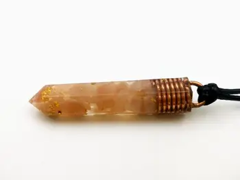 

Sunstone Orgonite Pendant (5cm, 2") -Wealth, Love, Meditation Orgone, Reiki Infused, Money Magnet - Talisman