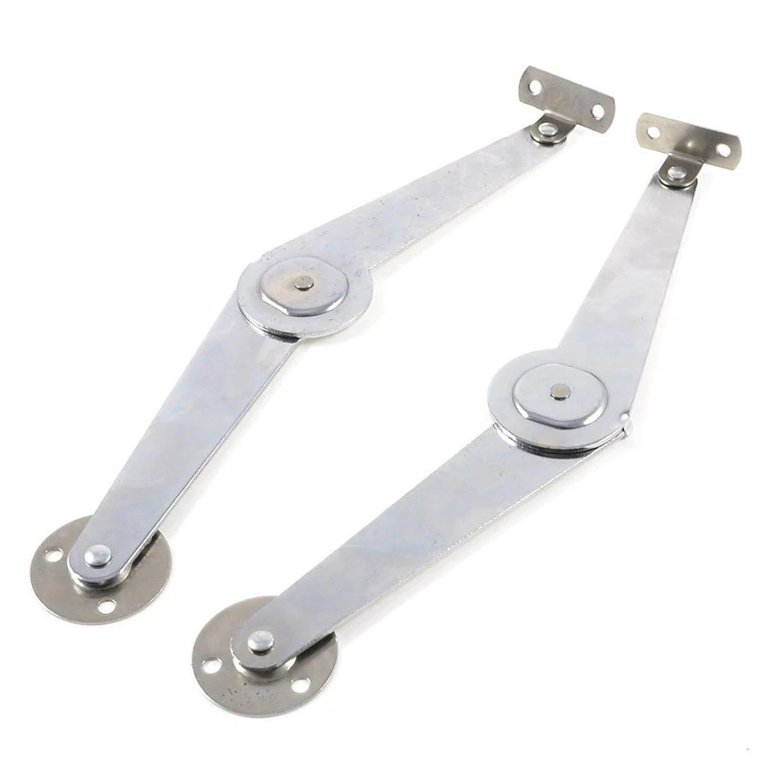 

IMC Hot 2015 Highly Commend2 Pcs Silver Tone Metal Replacement Home Furniture Lid Support Hinge Stay