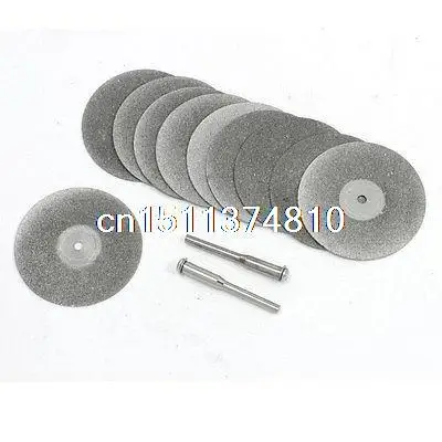 

10pcs 44mm OD Abrasives Cutting Discs Diamond Grinding Wheel w Drill Bits