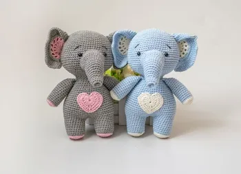 

crochet toys amigurumi fat lovely Elephant