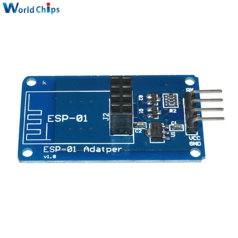 

ESP8266 Serial WiFi Wireless ESP-01 esp01 Adapter Board Module 3.3V 5V Compatible Serial Module For Arduino ESP-01