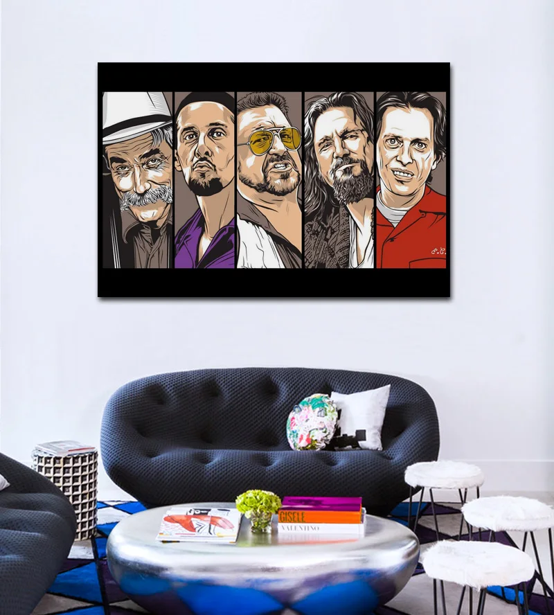 

The Big Lebowski movies The Dude Jesus Quintana fabric poster living room home wall decorative canvas silk art print DY122