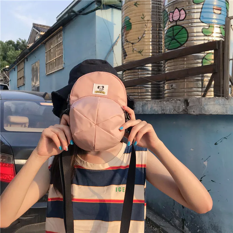 Menghuo New Hot Model Hat Shape Women Nylon Crossbody Bag Cute Handbags Shoulder Bags Creative Lady Messenger Cross body BagsIMG_2454