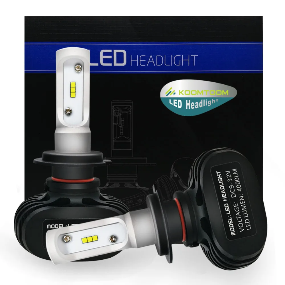 

H7 LED Car Headlight Bulb H4 LED Hi-Lo External Lights H7 LED Bulbs Headlights H4 LED Bulbs 50W 8000LM White 6500K K9