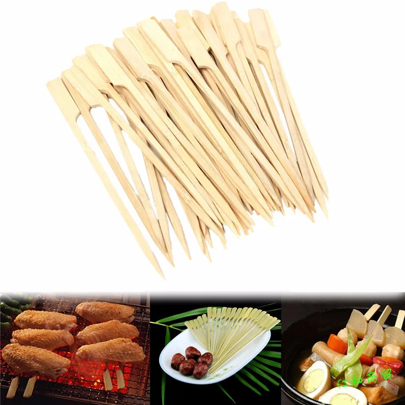 100 шт 15 см бамбуковые шампуры, палочки для барбекю, барбекю, фруктовые зубочистки, вечерние принадлежности, инструменты для улицы
