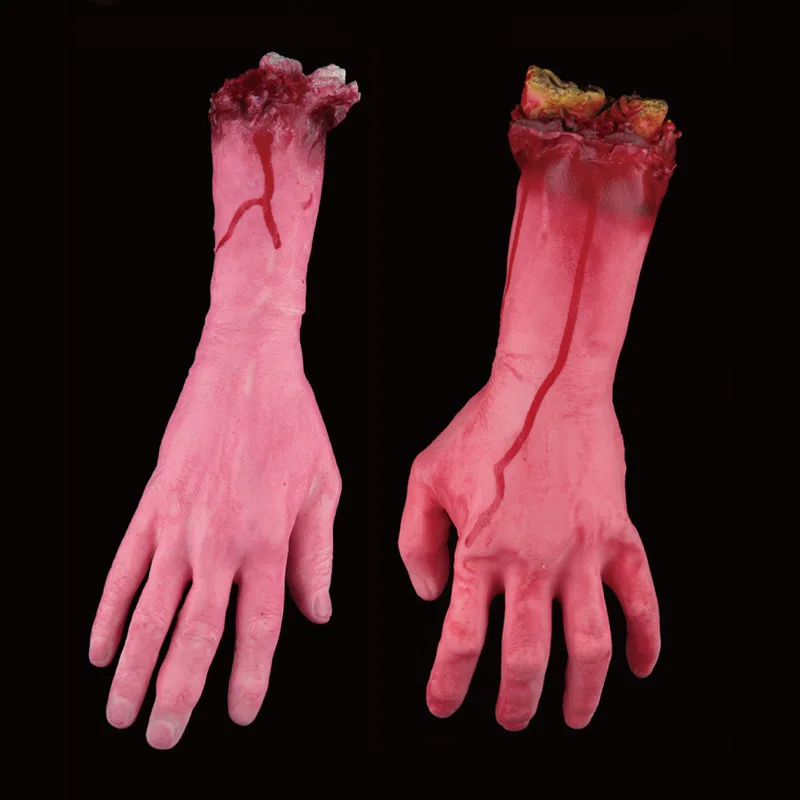 Страшный трюк игрушка страшная Опора латексный пень кровавый порез руки ноги кости подарок на Хэллоуин розыгрыш резиновый искусственный Забавный S7JN