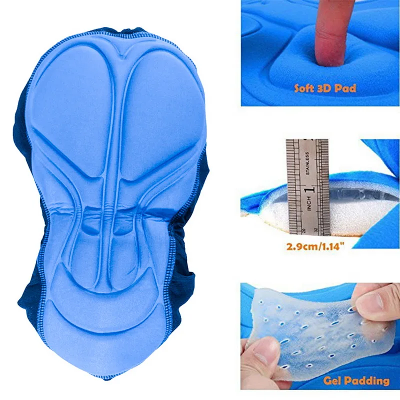 HEFLASHOR 3D гелевое мягкое Велосипедное нижнее белье мужское дышащее короткое