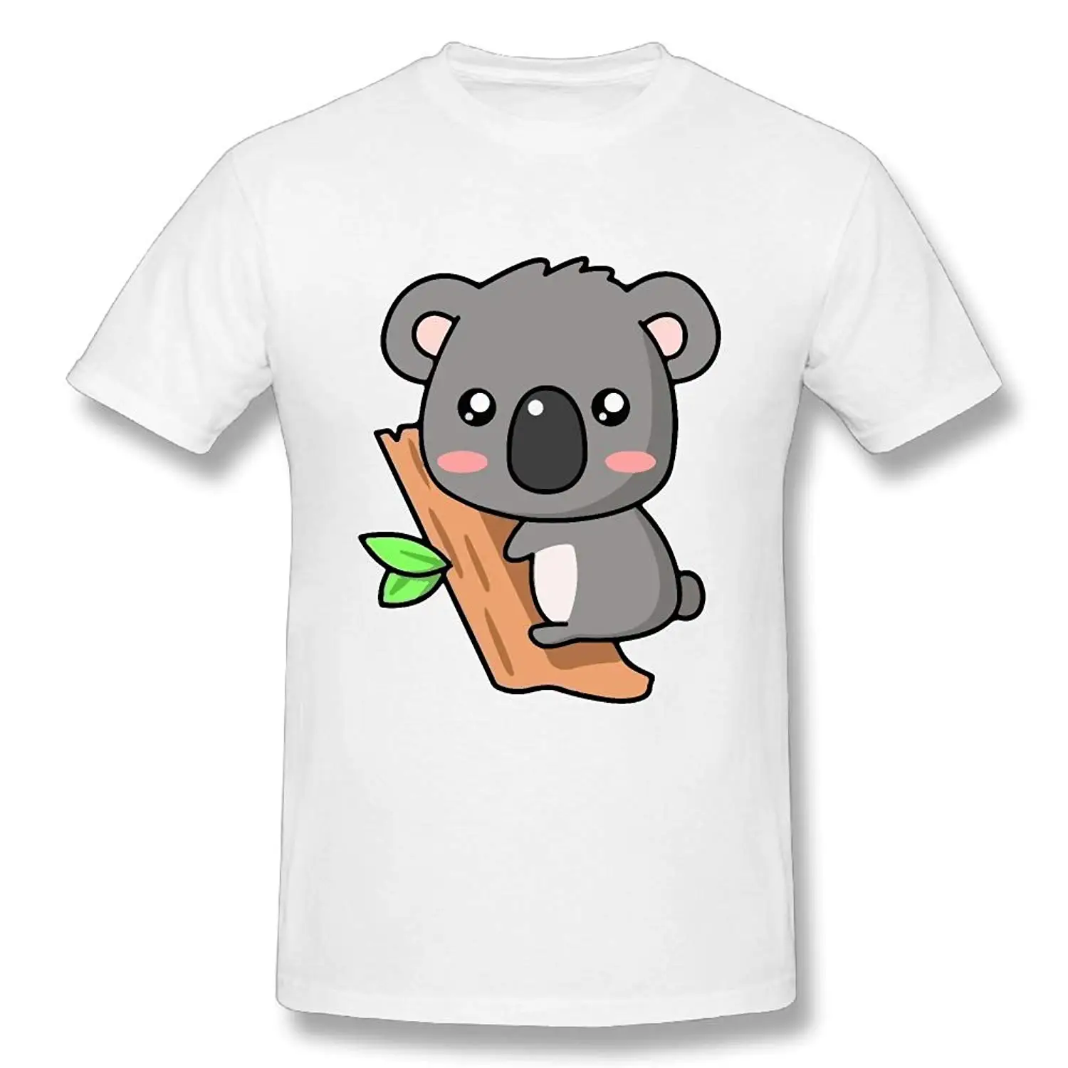 

Funny Men's Koala Climb Trees 100% Cotton Prints Casual Short Sleeve Tee Fashion T Shirt Hipster Cool Tops