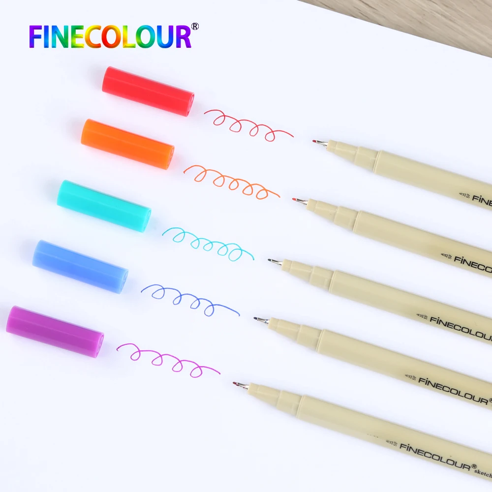 Finecolour цветные микро линии Posca Sharpie маркеры для рисования пигмент|Маркеры