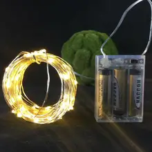 100*10M 100leds LED battery waterproof led silvery wire string lights christmas wedding party decoration garland strip lights