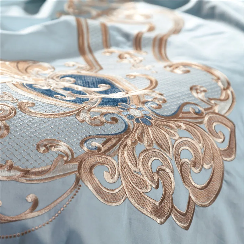 Excellent Royal Egyptian embroidery luxury cotton camel 4/6 oversize bed covers, oversize bed sheets, down quilt covers/flax pillowcases 19