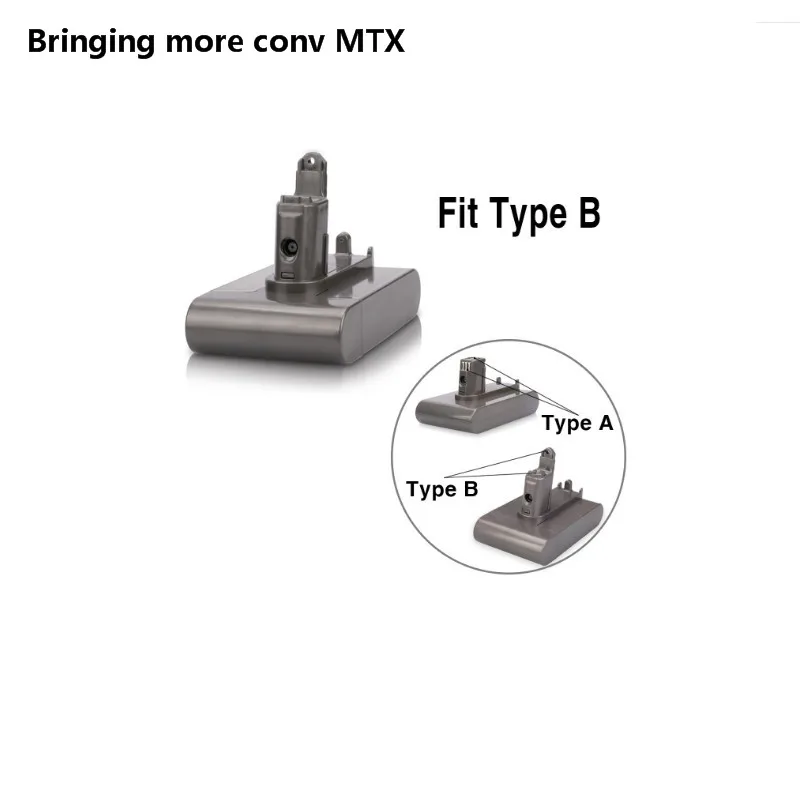 Новая замена батареи для электроинструмента 22,2 V 3.5Ah 3500mah Li-Ion type B для Dyson DC31/DC34/DC35/DC44/DC 45