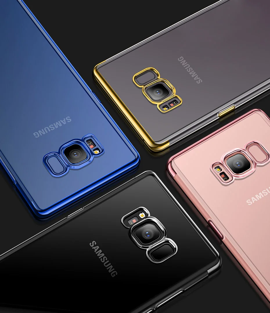 Soft Case For Samsung s8 s9 Silicone Case s7 Edge On YAMIZOO Note 8 9 Transparent Phone Case For Samsung Galaxy s8 s9 Plus Cover (2)