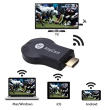 HD 1080P AnyCast M2 Plus Airplay Wifi Дисплей ТВ ключ приемник DLNA легкий обмен Мини ТВ-Палка для Android IOS WINDOWS