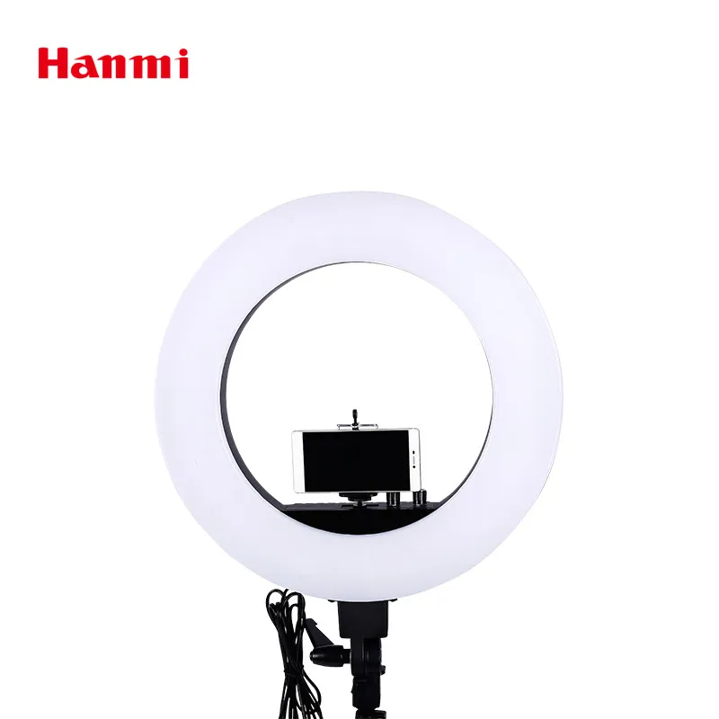 

Hanmi 18 inch 5500K LED Lamp Ring Light Video Light Photo Studio Digital Camera Lamp Photographic Lighting Led Selfie Ring Light