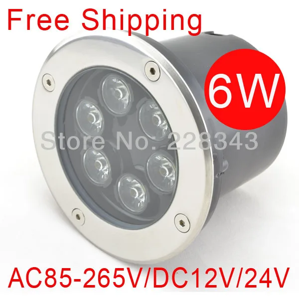 FREE SHIPPING 6w DC12V/24V IP68 LED underground lamp, Buried/Inground light 3years warranty outdoor/garden using high quality 5050 dc12v e12 led lamps e12 led lights led e12 bulbs 12v free shipping 10pcs lot