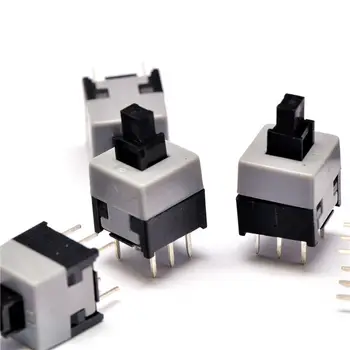 

100PCS/LOT 8.5 * 8.5MM no lock switch double / 6 feet not lockable