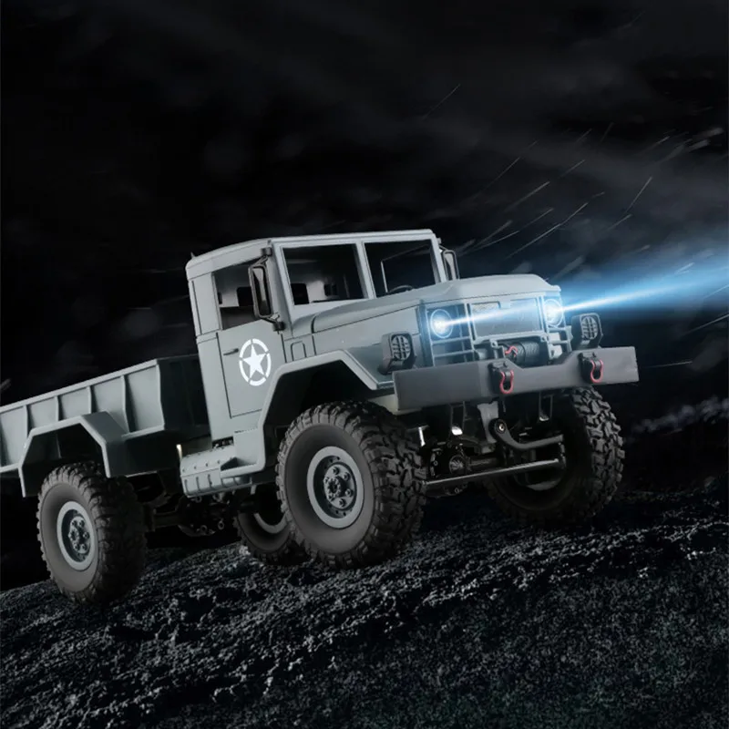 WPL 1:16 RC военный грузовик мини внедорожный автомобиль RTR металлический подвесной
