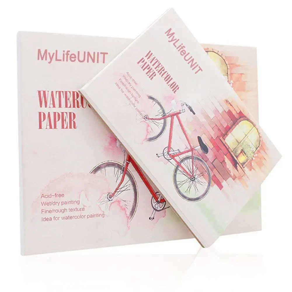 

MYLIFEUNIT Watercolor Sketchbooks 12 Sheets Watercolor Book Watercolor Paper for Beginners( Pack of 2)