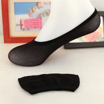 

10Pairs Woman Summer Slipper Cotton Blends Invisible Socks Beige Black Candy Colors Women Sock Slippers Anti-Slip Women's socks
