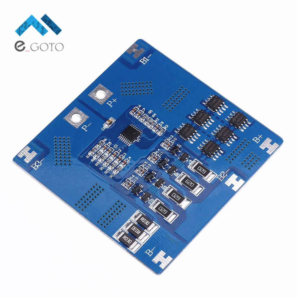4S 12 8V 12A LiFePO4 Lithium Iron Phosphate Battery Balanced Protection Board Battery Protection Module