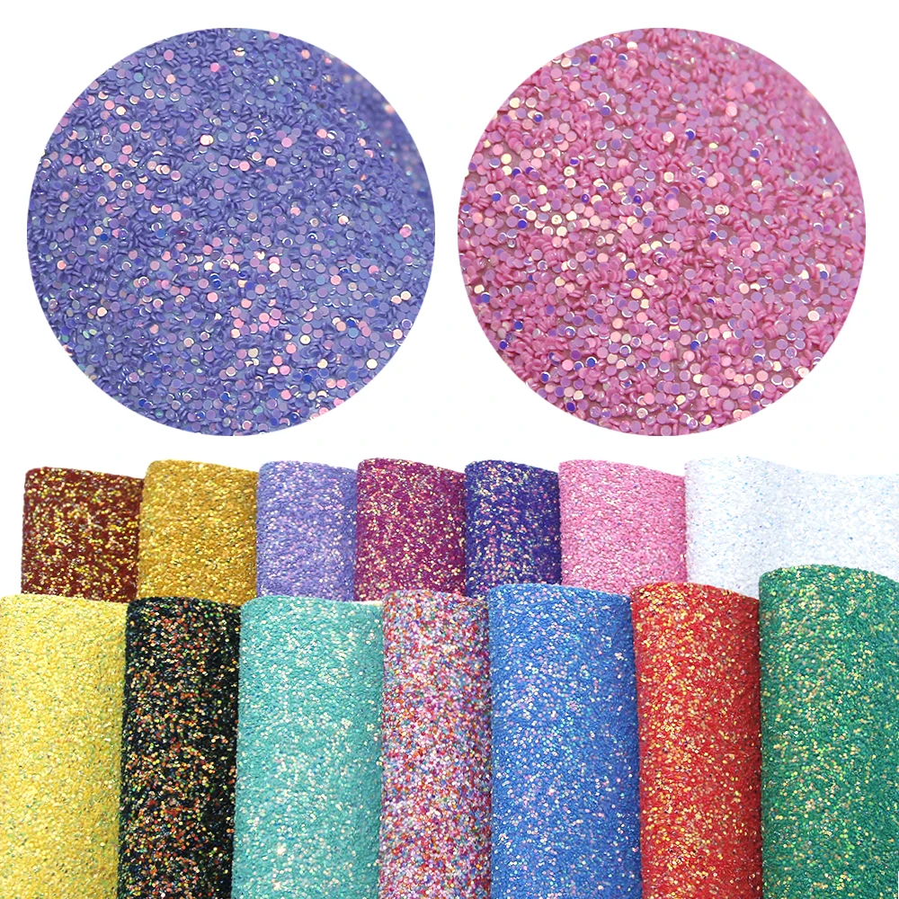 

New 20*34cm Chunky Glitter Faux Synthetic Leather Sheet For Hair Bow Bag Wallet Phone Cover DIY,1Yc7188