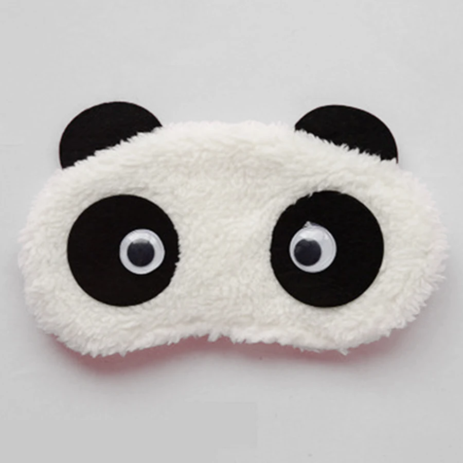 С изображением милой панды спальный маска-козырек для глаз для сна глаз повязка для глаз Детские Для женщин Дорожный Чехол аппарат для сна с милыми животными, защита для глаз - Цвет: Eyeball
