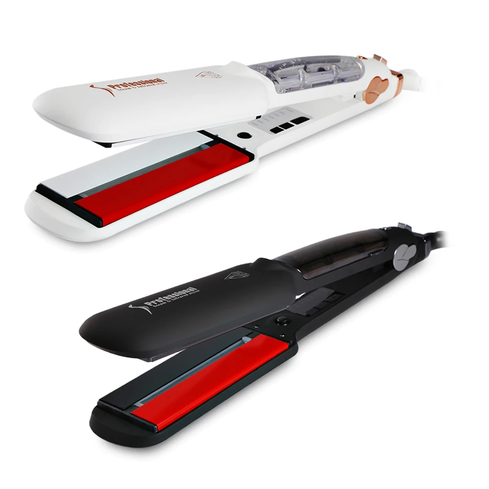 

Steam Electric Hair Straightener Curler Spray Infrared flat Ionic Wet Dry use Styling Tool Pro Fast Heating Straightening Irons