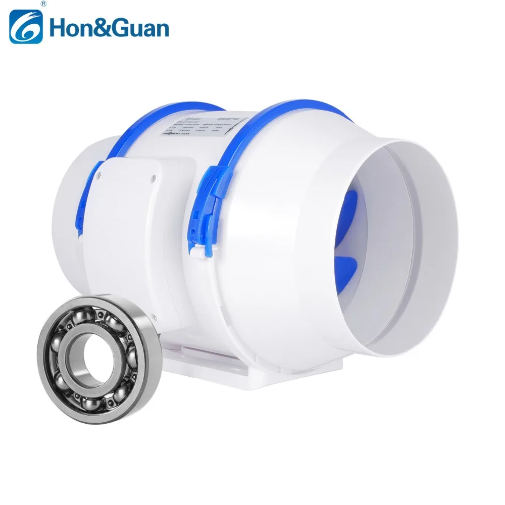 4 inch 220V-240V Home Silent Inline Duct Fan with Dual Speed Ventilation System Extractor Fan for Kitchen Bathroom Toilet  New