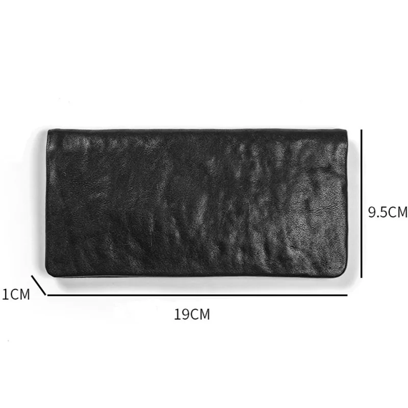 AETOO кошелек, мужская кожаная длинная сумка, тонкий персонализированный зажим для денег, Мужской Повседневный Кошелек из воловьей кожи